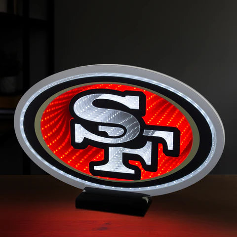 NFL SAN FRANCISCO 49ERS LED INFINITY LOGO LIGHT